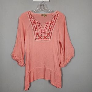 Democracy Boho Pink Shirt Size XS